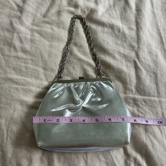 Vintage Silver Chain Strap Evening Bag - Picture 5 of 9